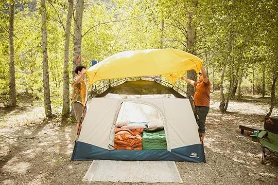rei campwell tent in woods