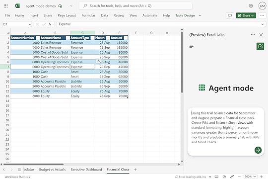 Financial close agent start