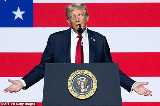 Donald Trump addresses senior military officers gathered at Marine Corps Base Quantico in Quantico, Virginia, on Tuesday
