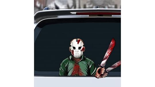 halloween masked man decal