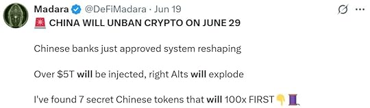 China crypto ban reversal rumor