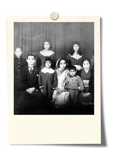 The Sahay family with their neighbours in Tokyo in 1941