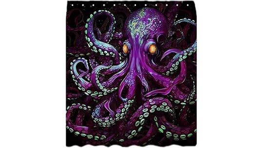 octopus shower curtain hooks