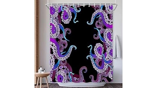 octopus shower curtain set