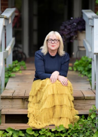Karen Swallow Prior posing for an outdoor portrait