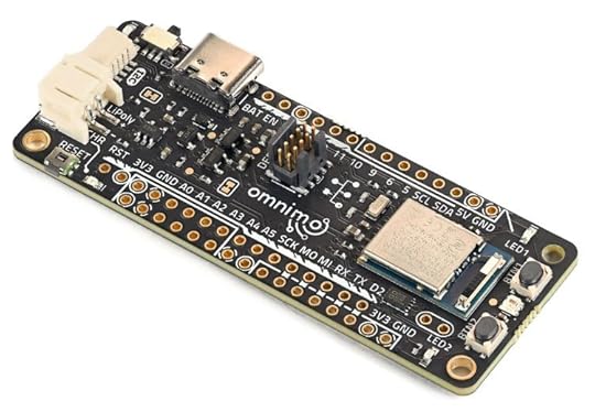 Photo of an Omnimo dev board