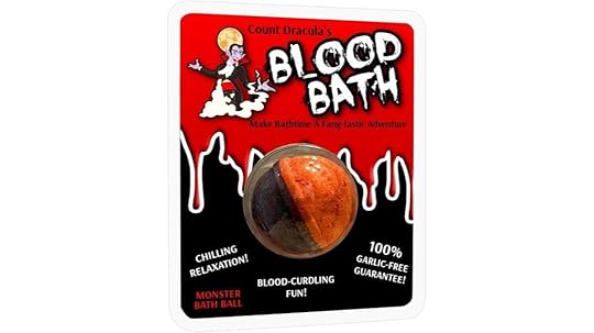 vampire themed halloween bath bomb