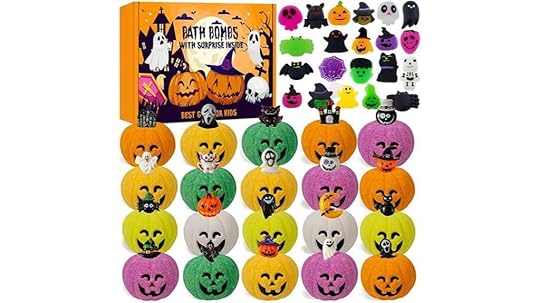 halloween themed surprise bath bombs
