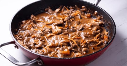 Fricandó amb bolets, a traditional dish in Barcelona