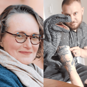 Authors Mary Robinette Kowal and Sam J. Miller