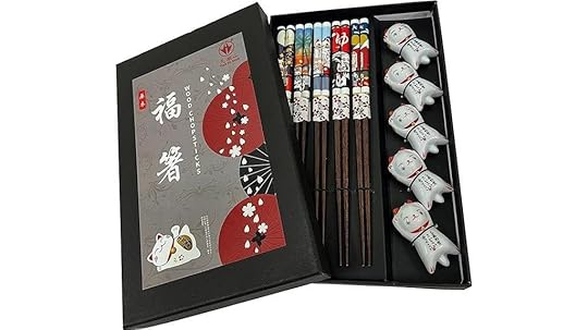 reusable wooden chopsticks set