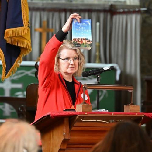 Lorna Fergusson speaking at HULF 2025