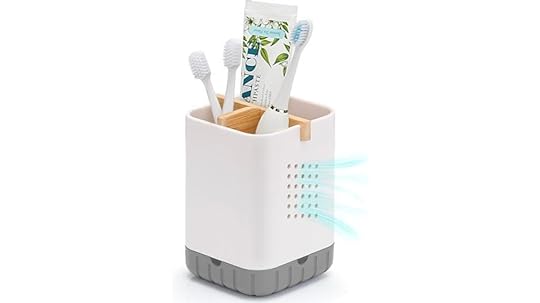 bamboo divider toothbrush holder
