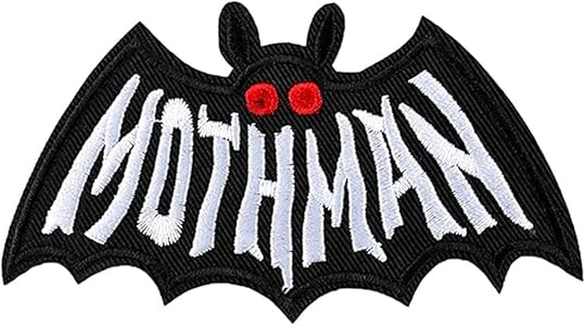 mothman embroidered iron on patch