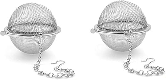 two reusable tea infusers