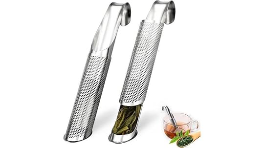 two stainless steel infusers