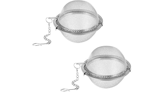 two mesh tea infusers