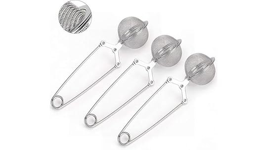 three stainless steel infusers