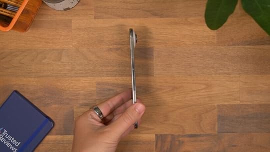 iPhone Air - top down side view