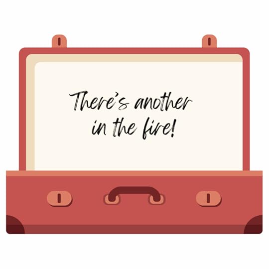 open suitcase with the words 