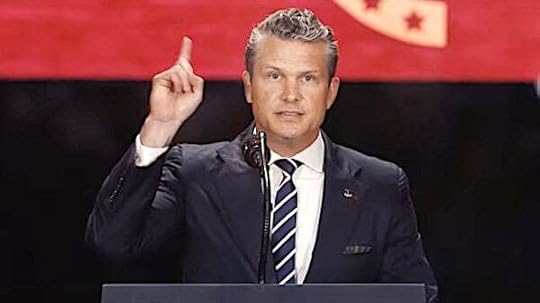 U.S. Secretary of War Pete Hegseth speaks at the Charlie Kirk Memorial Service in Glendale, Arizona, on Sunday, Sept. 21, 2025 (Video screenshot)