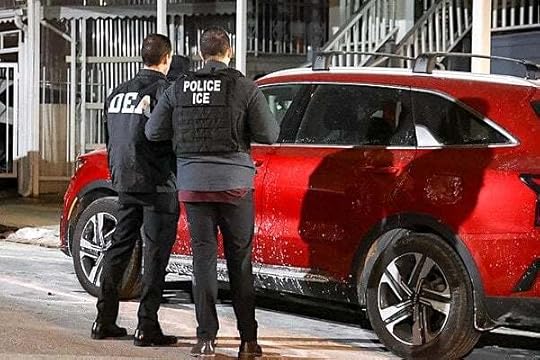 The New York City Fugitive Operations Team and partner agencies conducted targeted enforcement operations on Jan. 28, 2025, resulting in the arrest of an illegal Dominican national. (ICE photo)