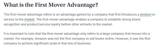 what is a first mover