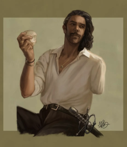 Character art of Dubine Bressinger by artist Hannah Elizabeth