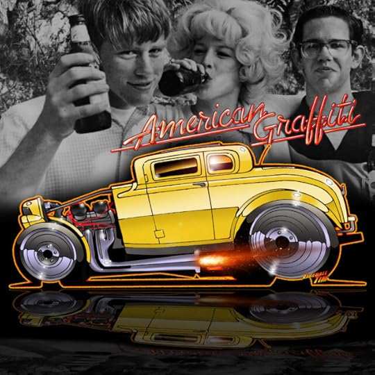 American Graffiti Automotive Pop Culture Movie and TV Car Art by Fireball Tim Garage