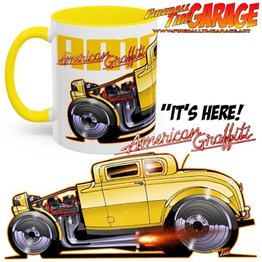 American Graffiti Automotive Pop Culture Movie and TV Car Art by Fireball Tim Garage