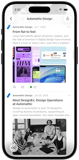 Reader in the Jetpack mobile app.