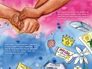 Image from Kayla: A Modern-Day Princess showing her anchor box, one of her ways to spread hope