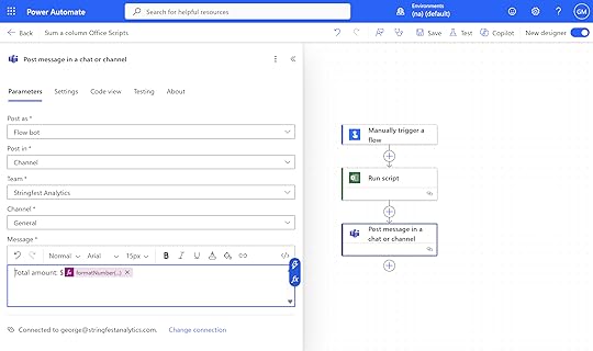 Total amount office scripts