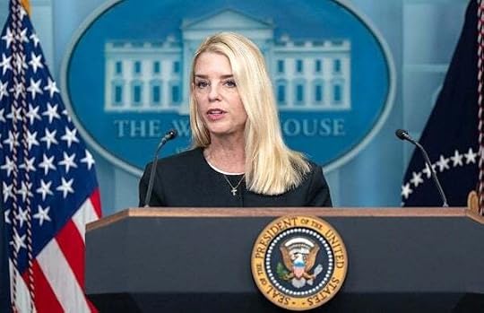 President Donald Trump holds a press conference with U.S. Attorney General Pam Bondi and Deputy Attorney General Todd Blanche in the James S. Brady Press Briefing Room on Friday, June 27, 2025. (Official White House photo by Molly Riley)