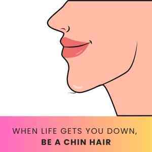 When Life Gets You Down, Be a Chin Hair