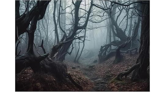 gloomy forest halloween props
