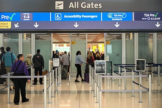Security checkpoint at Denver International Airport