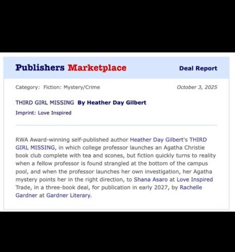 My Upcoming Mystery Series–Agatha Christie Meets Book Club in 2027!