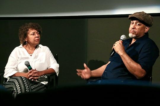 Film essayist Lisa Kennedy converses with Hattie McDaniel descendant Kevin John Goff at the Sie Film Center on Sept. 27, 2025. JOHN MOORE/DENVER GAZETTE