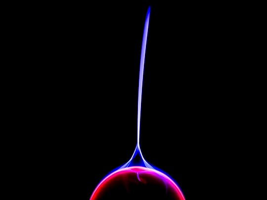 Plasma arc photograph by P. S. Davis