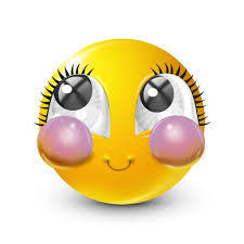 Innocent and Pretty Blue Emoji