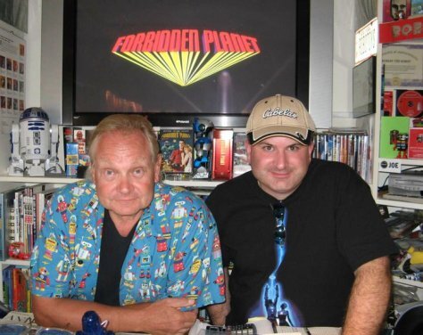 Joe Knedlhans and Phil at the Toy Robot Museum