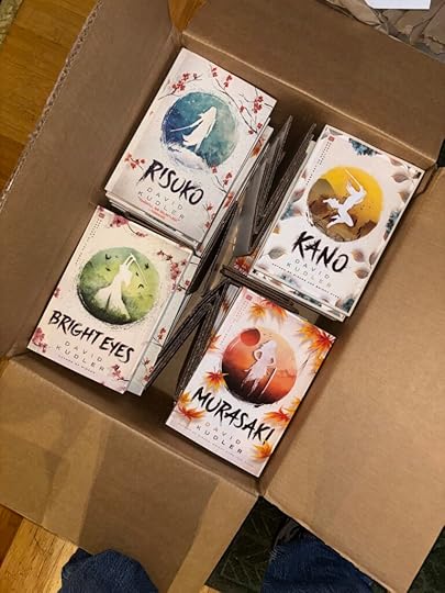 The Seasons of the Sword novels (Risuko, Bright Eyes, Kano, and Murasaki) unboxed for the first time