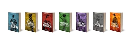 covers of the series of seven Sam Plank books