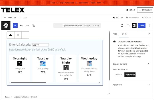 Telex-Blocks-Weather-Forecast