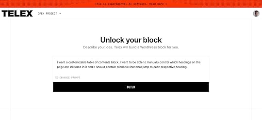 Telex - an AI tool for WordPress development