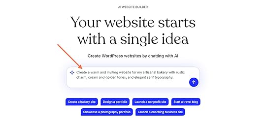 WordPress.com AI website builder