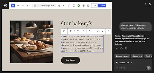 WordPress.com AI website builder