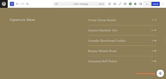 WordPress.com AI website builder - launching the site