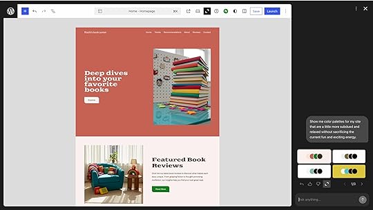 Choosing the color of your AI website
